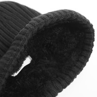 Peaceful Hooligan Civil knit beanie hat Black