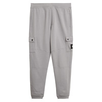 Weekend Offender Kwale cotton fleece cargo jog pants Silverfox Grey