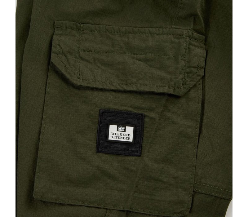 Weekend Offender Pianemo cotton ripstop cargo pants Dark Green