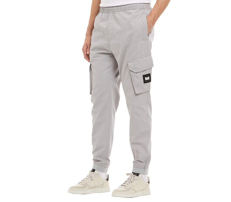 Weekend Offender Rocha Cargo Pants Light Grey - Terraces Menswear