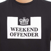 Weekend Offender Prison logo t-shirt Black