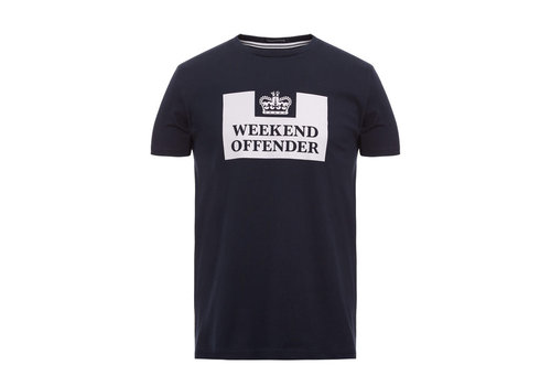 Weekend Offender Weekend Offender Prison logo t-shirt Navy