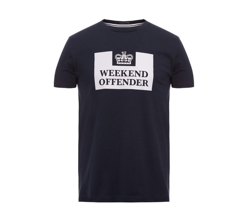 Weekend Offender Prison logo t-shirt Navy