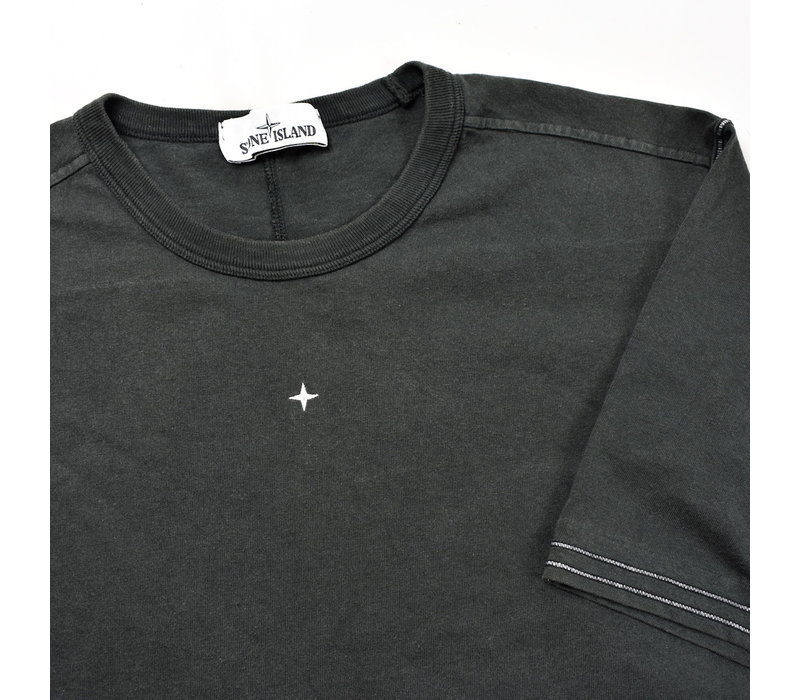 Stone Island grey compass star logo t-shirt S