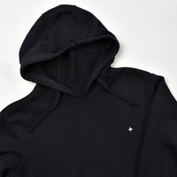 Stone Island black hooded star embroidery sweatshirt S