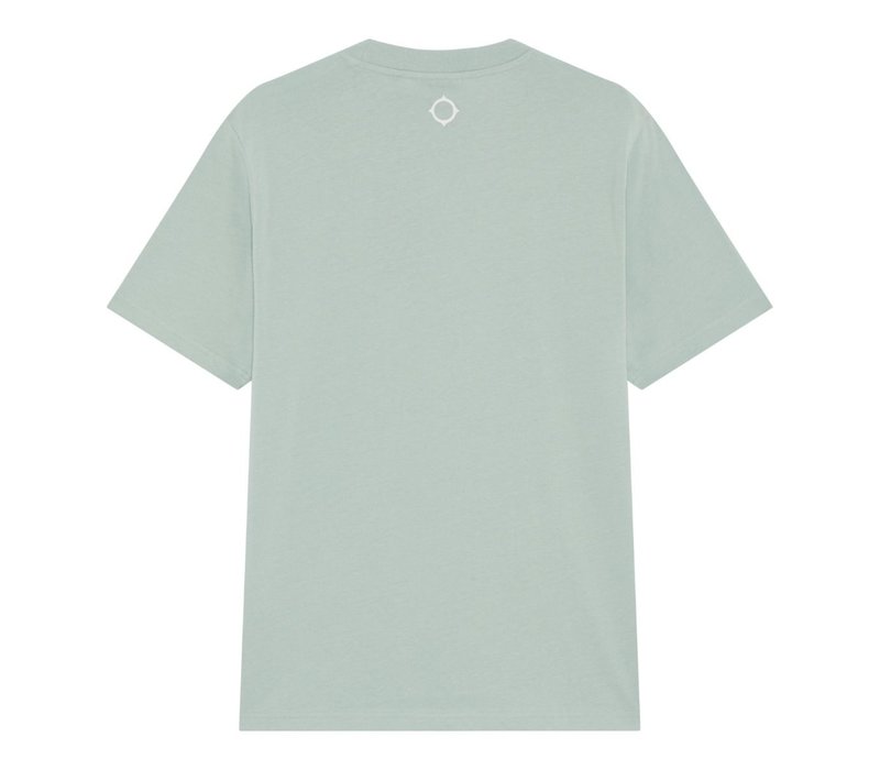 MA.STRUM block print logo tee Sea Green