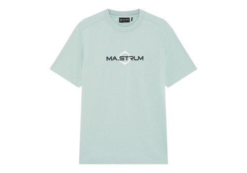 MA.STRUM MA.STRUM logo print tee Sea Green