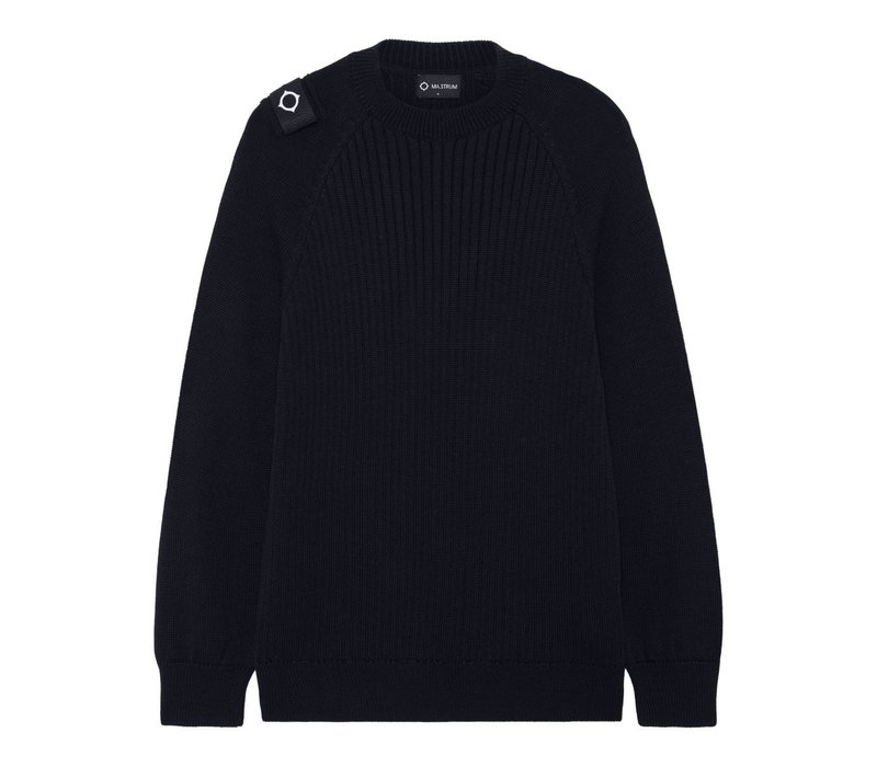 MA.STRUM crew neck knit Dark Navy