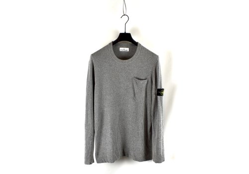 Stone Island Stone Island grey wool crewneck knit XL