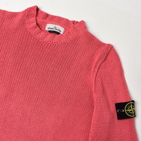 Stone Island pink cotton crew neck knit L