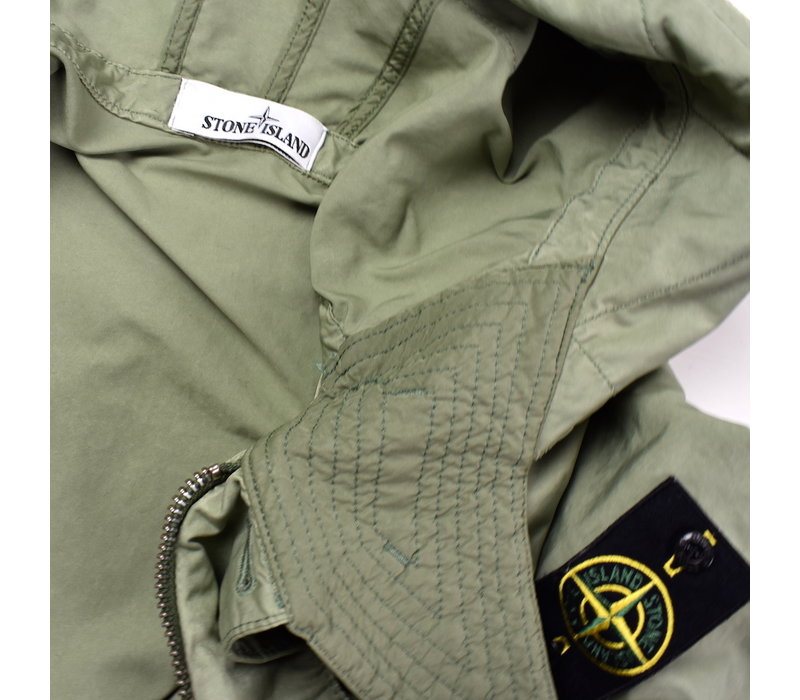 Stone Island green david-tc short parka M