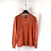 Stone Island Stone Island Denims orange hand sprayed v-neck cotton knit XXL