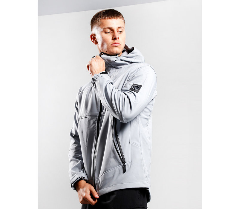 Marshall Artist hooded softshell jacket Platino Grey