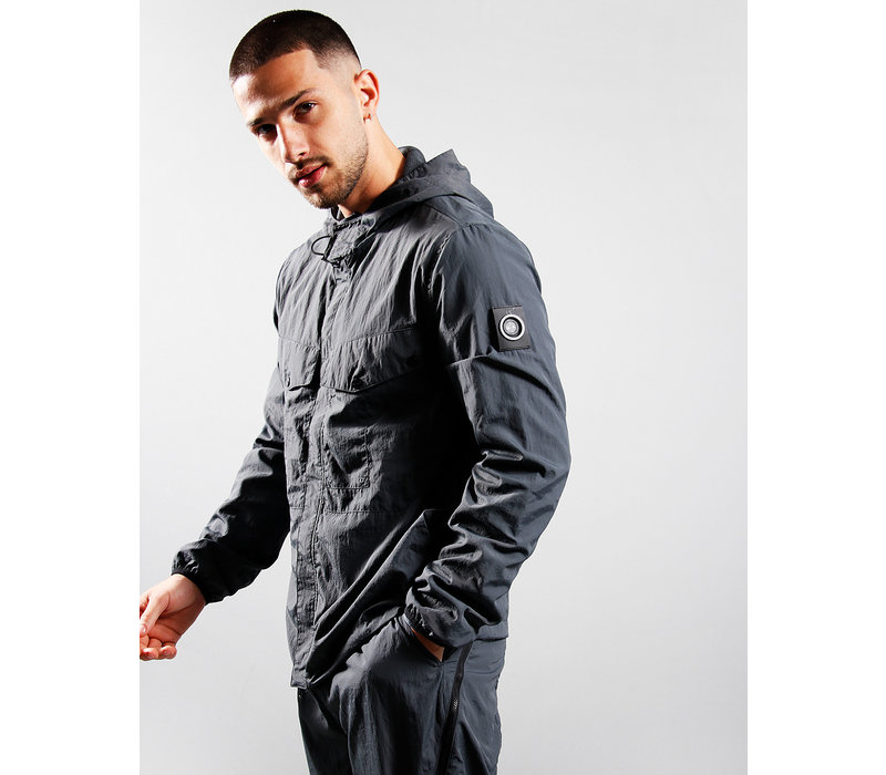 Marshall Artist exolite hooded overshirt Charcoal Grey