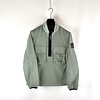 Marshall Artist krinkle nylon half zip overshirt Putty Green
