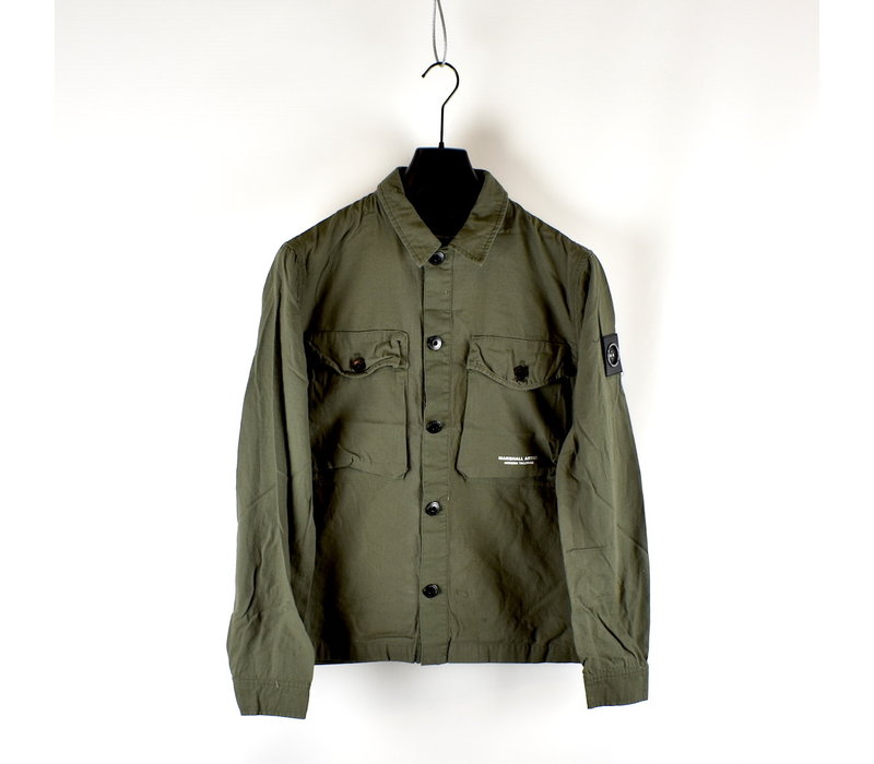 Marshall Artist cotton ripstop overshirt Khaki Green