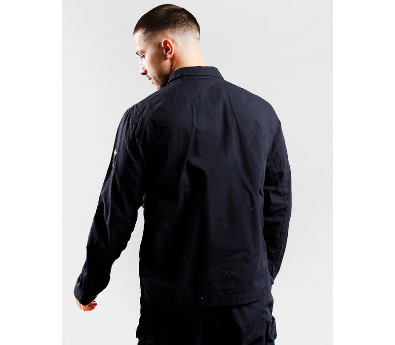 Marshall Artist cotton ripstop overshirt Navy Blue