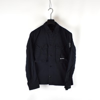 Marshall Artist cotton ripstop overshirt Navy Blue