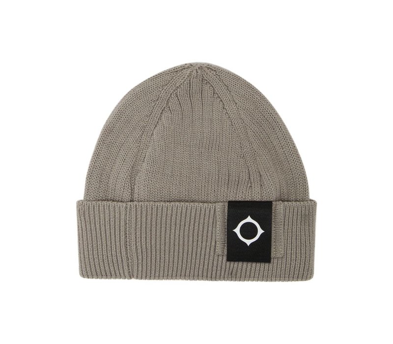 MA.STRUM rib knit hat Dark Slate