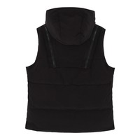 MA.STRUM hooded quilted down gilet Jet Black