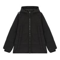 MA.STRUM hooded quilted down jacket Jet Black