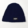 Archivio85 Archivio85 premium cotton ribbed knit beanie hat Navy