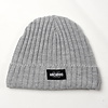 Archivio85 Archivio85 premium cotton ribbed knit beanie hat Grey Marl