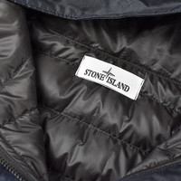 Stone Island navy bio based ripstop nylon down jacket XL