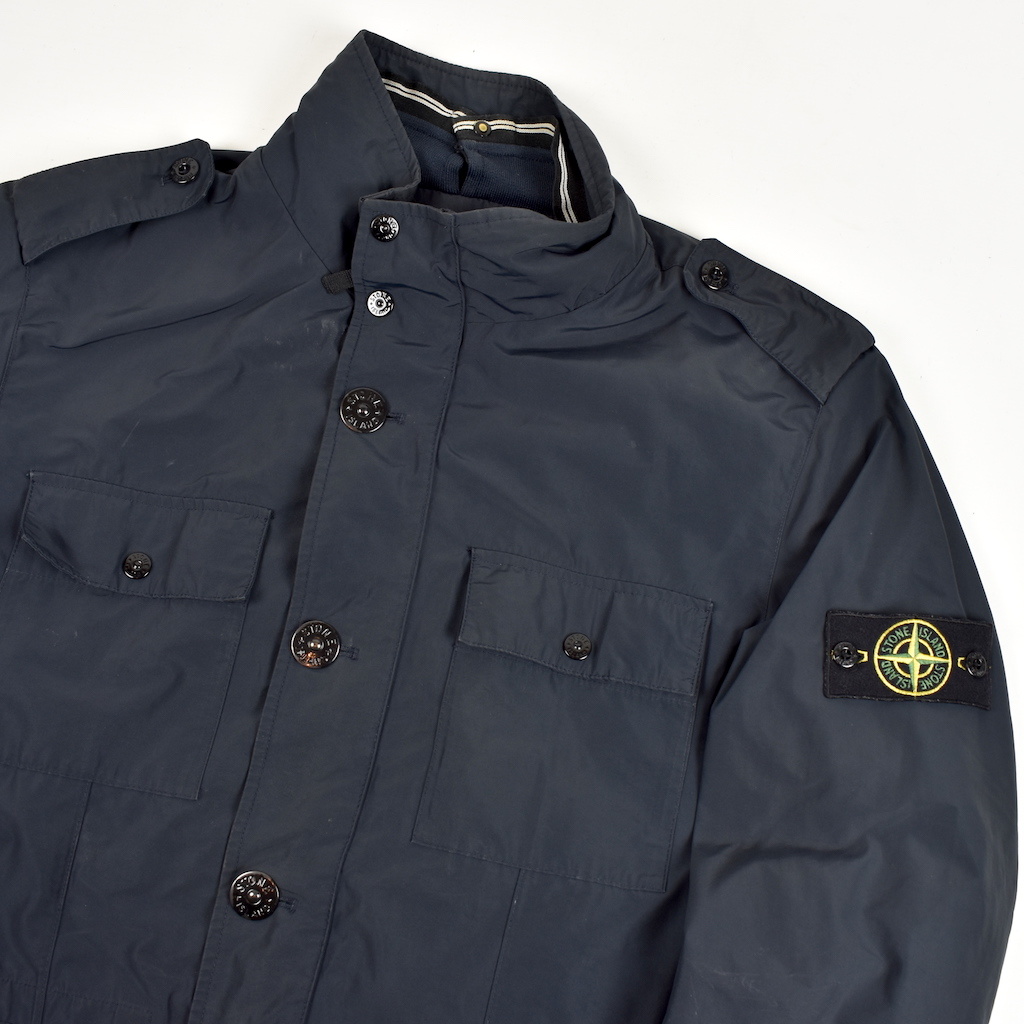 Stone Island navy micro reps field jacket XL - Archivio85