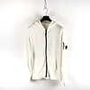 C.P. Company C.P. Company garment dyed light fleece lens full zip hooded sweatshirt White XL