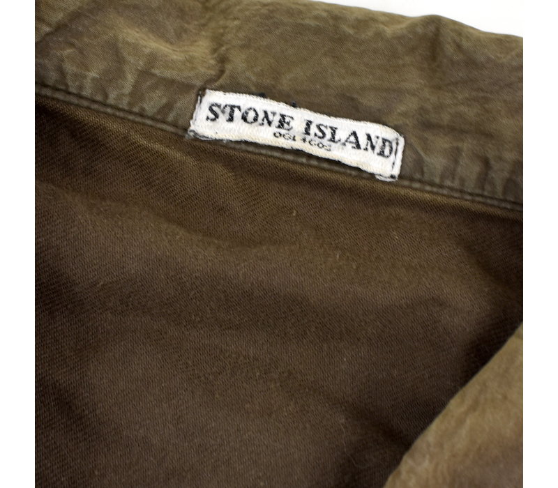 Stone Island brown lined tinto old cotton overshirt jacket XXL