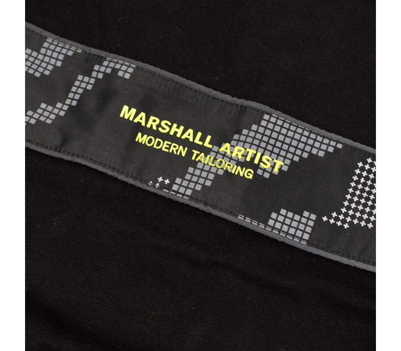 Marshall Artist data flow cut & sew reflective ss t-shirt Black