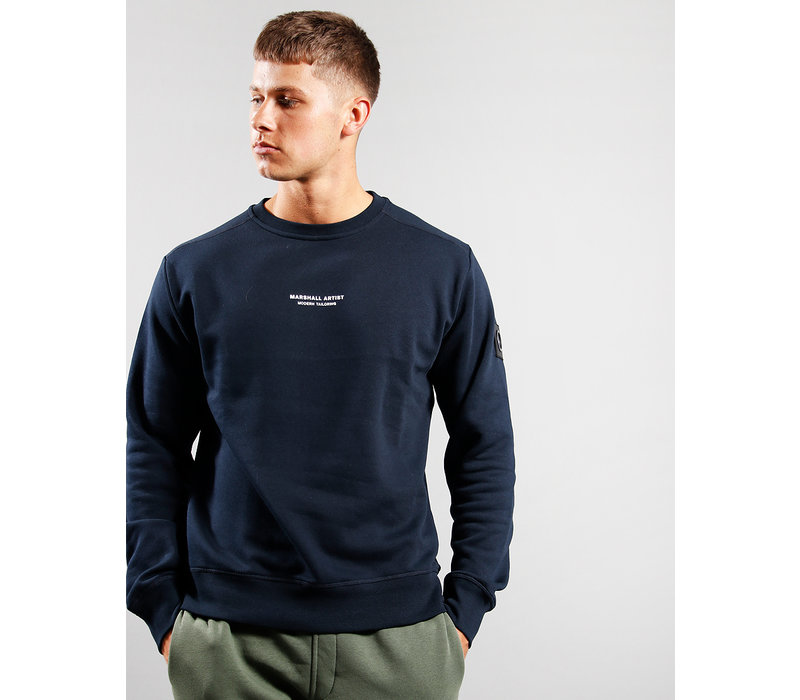 Marshall Artist siren crew sweat Navy