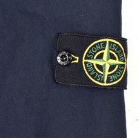 Stone Island navy poly stretch hooded jacket XL