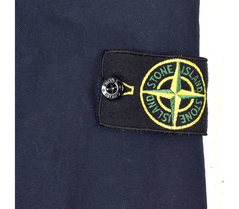 Stone Island navy poly stretch hooded jacket XL