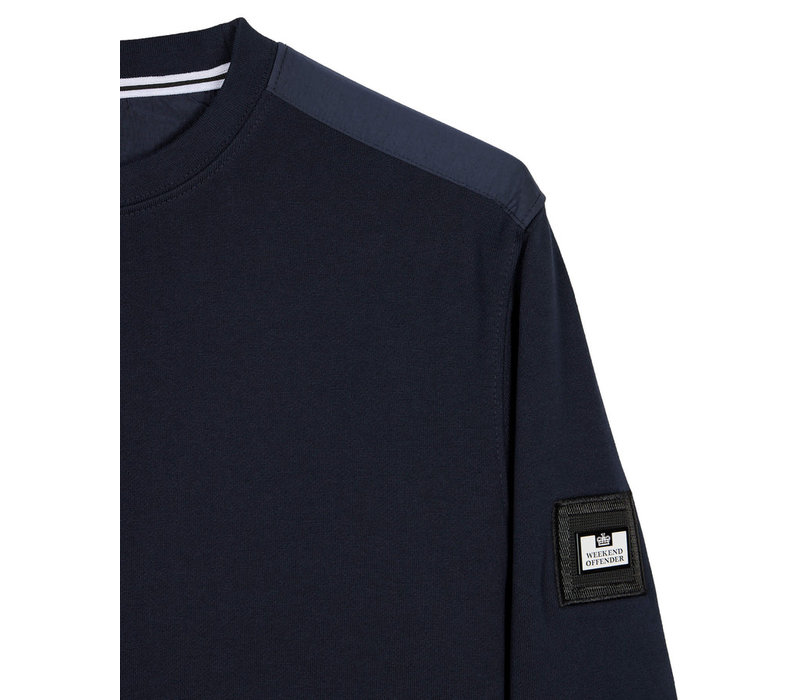 Weekend Offender F Bomb crew neck sweatshirt Navy