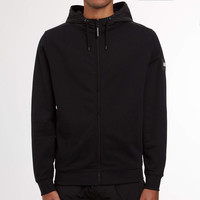 Weekend Offender Westman Ave full zip hooded sweatshirt Black