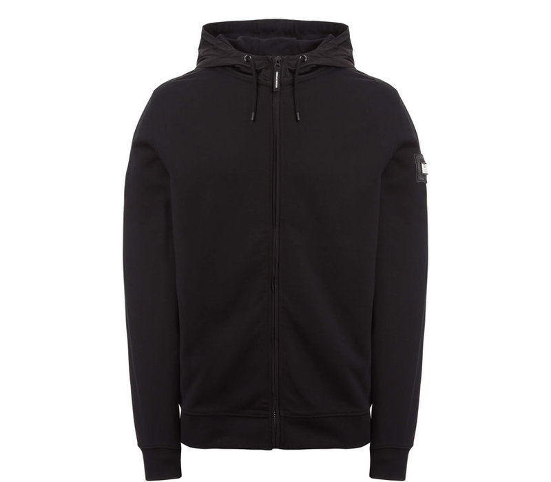 Weekend Offender Westman Ave full zip hooded sweatshirt Black