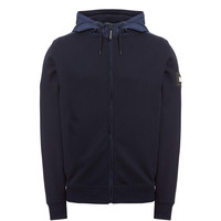 Weekend Offender Westman Ave full zip hooded sweatshirt Navy