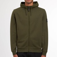 Weekend Offender Westman Ave full zip hooded sweatshirt Dark Green