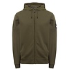 Weekend Offender Weekend Offender Westman Ave full zip hooded sweatshirt Dark Green