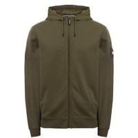 Weekend Offender Westman Ave full zip hooded sweatshirt Dark Green