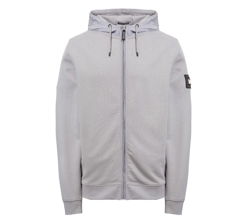 Weekend Offender Westman Ave full zip hooded sweatshirt Silverfox