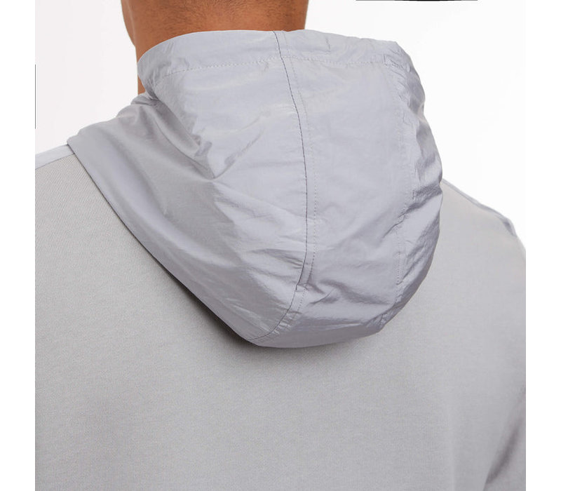 Weekend Offender Westman Ave full zip hooded sweatshirt Silverfox