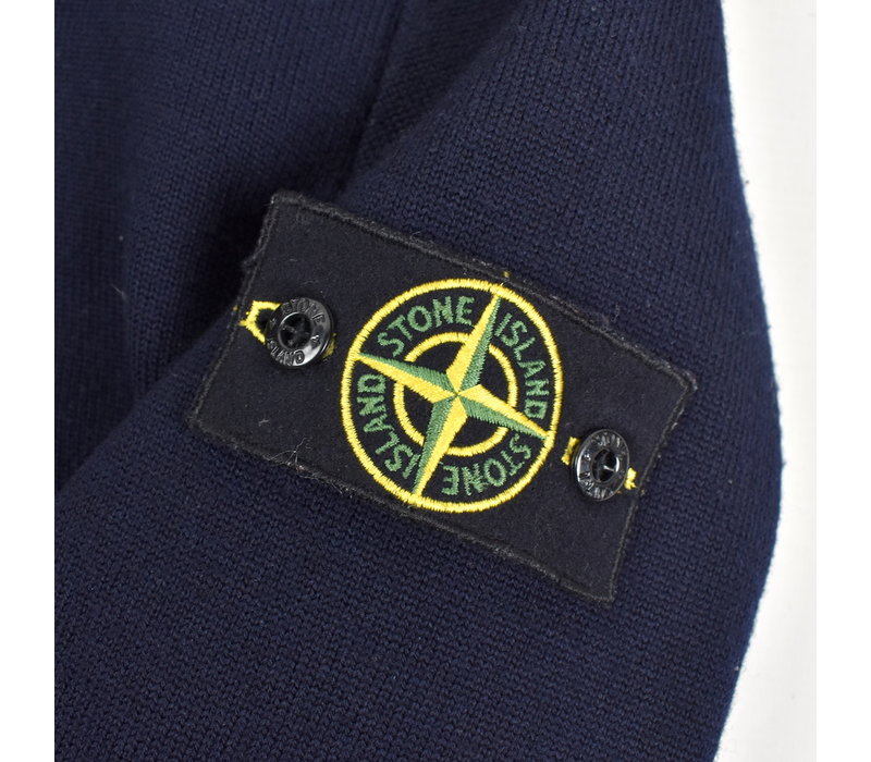 Stone Island navy reversible quilted lined presidents knit XL