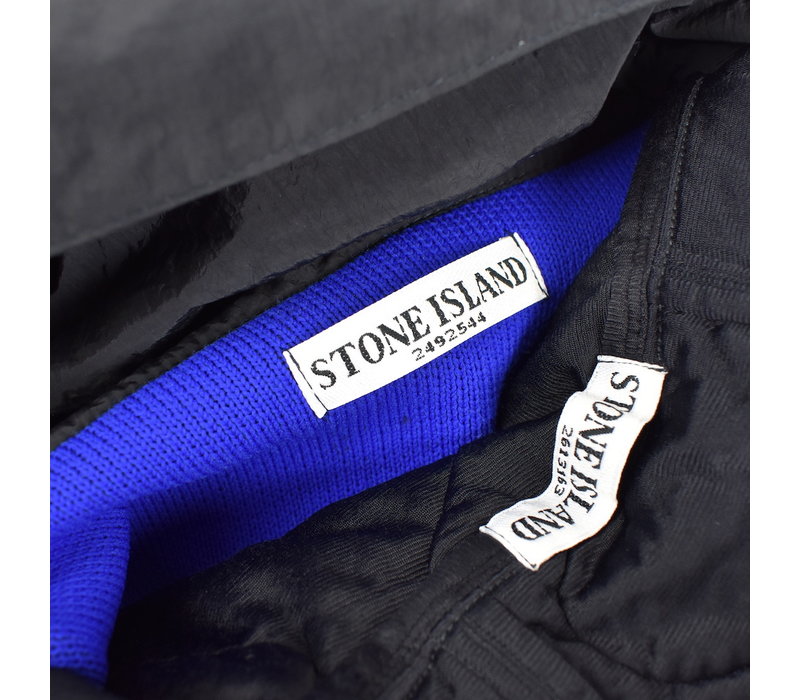 Stone Island navy reversible quilted lined presidents knit XL