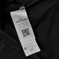 Stone Island black stretch cotton gabardine gd anorak overshirt jacket S