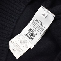 Stone Island navy wool shawl collar knit XXXL