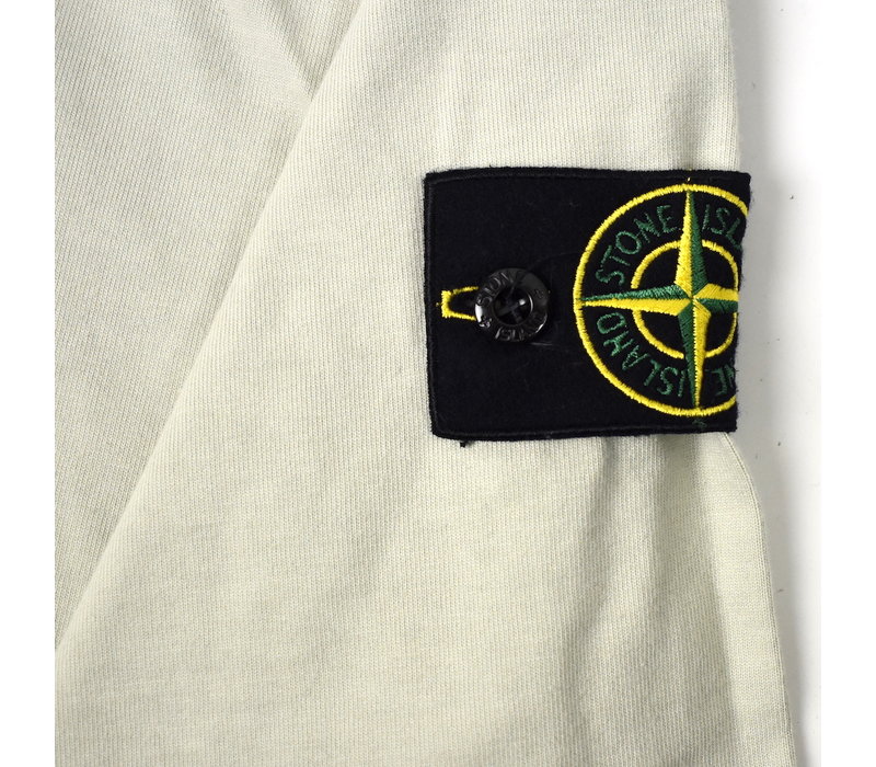 Stone Island pistacchio green crew neck cotton sweatshirt S