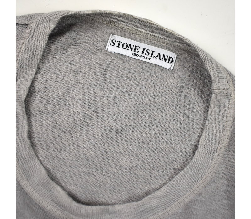 Stone Island grey cotton crew neck knit XXXL